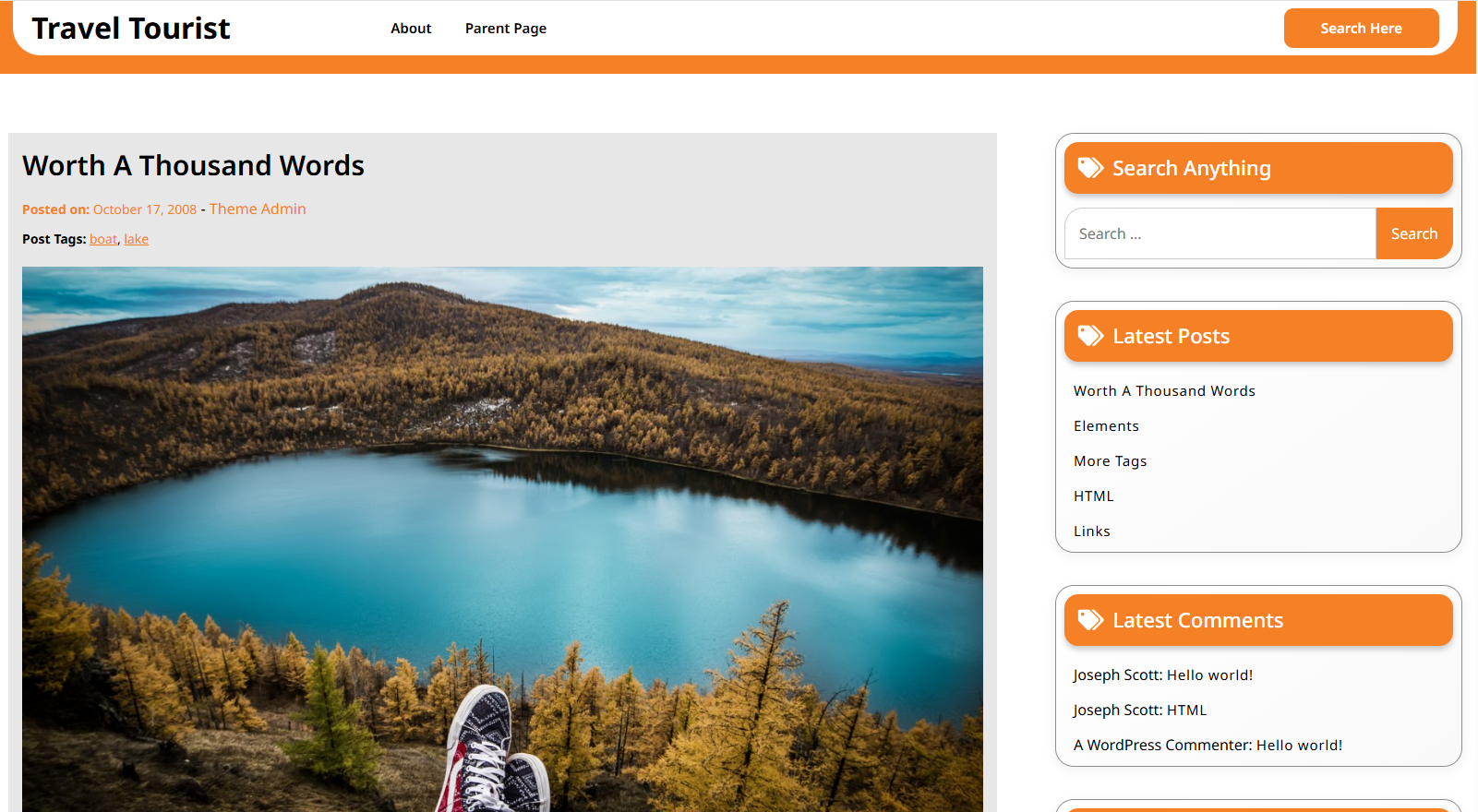 قالب وردپرس طبیعت و گردشگری Travel Tourist